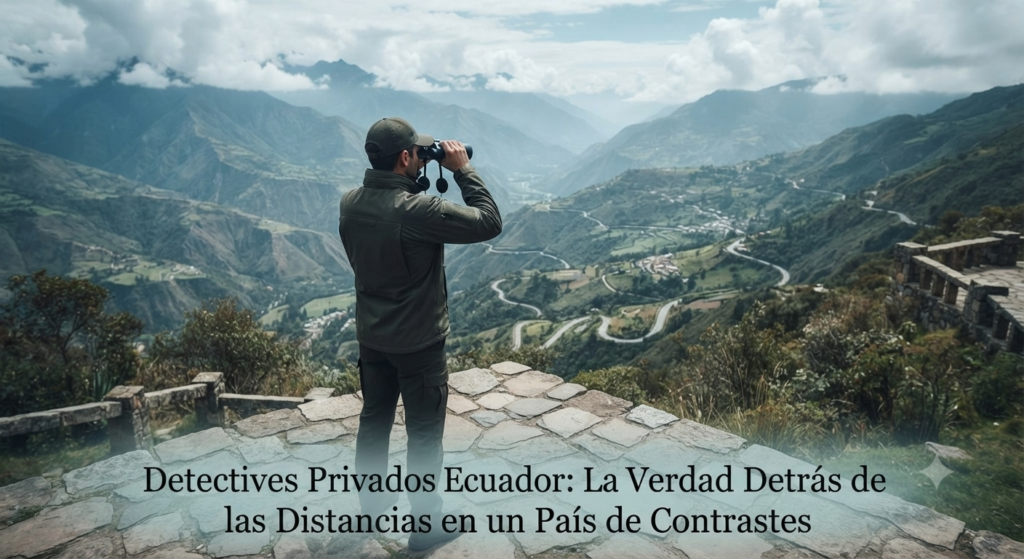 Detectives Privados Ecuador vigilando el paisaje